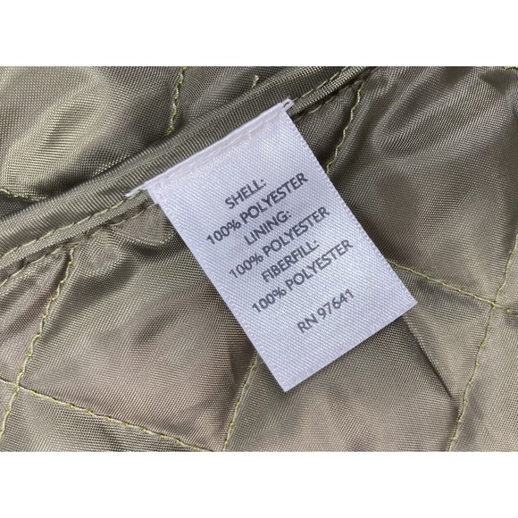 *J Jill Quilted Vest Womens Small Petite Green Snap Closure Pockets Casual Soft - Picture 6 of 6